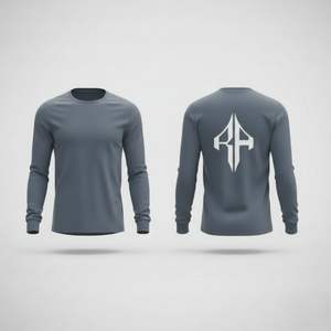 Camiseta de Manga Larga para Hombre 2026 de Alta Calidad, Cuello Redondo, 100% Algodón, Estilo Oversize, Casual, Personalizable, RIVIAN ATLANTIC - Product Image 3