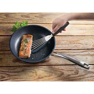 Spatola professionale per pesce in acciaio inossidabile con testa flessibile per sbucciare il pesce durante la cottura - Product Image 2