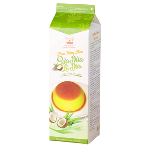 Crème non laitière en gros, vente directe usine, OEM/ODM, HALAL, pour boulangerie, crème d'œuf au pandan et à la noix de coco, crème d'œuf non cuite 1KG - Product Image 1