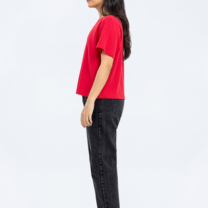 Cotton Polyester Made Women Crop <b>Tops</b> T-Shirt Quick Dry Best Price Women Crop <b>Tops</b> T-Shirt for Sale Women's Shirt - Product Image 5