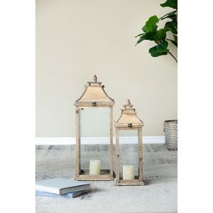 Portacandele in Legno Stile Lanterna Decorativo per Interni ed Esterni, Disponibile in Diverse Misure per Casa, Giardino e Matrimoni - Product Image 6