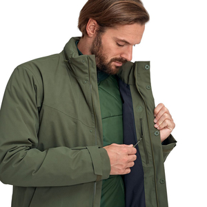 Custom Logo <b>Mens</b> Softshell <b>Jacket</b> Water Resistant Windbreaker <b>Smart</b> Casual Outdoor Work Coat Minimalist Design Green <b>Jacket</b> - Product Image 5