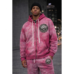 Sudadera con capucha prémium para hombre, estilo vintage, con lavado mineral, cremallera completa, algodón grueso, ropa urbana OEM, fabricante mayorista de fábrica - Product Image 1