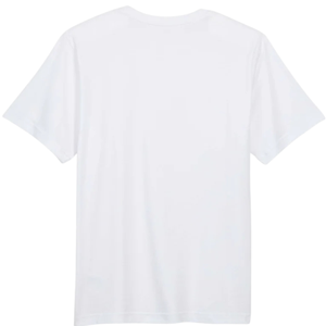 เสื้อยืดผู้ชายสีขาว ผ้าฝ้ายพรีเมียม แขนสั้น ระบายอากาศได้ดี สวมใส่สบาย เสื้อยืดลำลอง  เสื้อเปล่า รับสกรีนลาย - Product Image 2