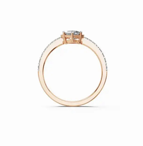 ZAWO HOUSE Luxury Pave Setting Diamond Ring Unisex Stylish New Design Sterling <b>Silver</b> Moissanite Ring for Everyday Wear Gift - Product Image 4