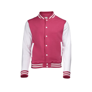 Blouson Bomber Homme Personnalisable Hiver Col V Boutons Revêtement Baseball Double Face Style Urbain 100% Laine - Product Image 5