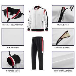 Conjunto Deportivo de Dos Piezas para Hombre, Colección de Invierno de la Mejor Calidad, Estilo Moderno, Transpirable, con Logotipo Personalizado, Sudadera con Capucha, Estilo Casual para Correr - Product Image 3