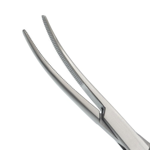 Pinzas para amígdalas Sawtell de 7 1/2″ con curva completa y anillo cerrado, de acero inoxidable, instrumento quirúrgico de agarre para otorrinolaringología, herramienta de precisión - Product Image 4