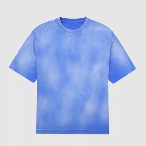 เสื้อยืดโอเวอร์ไซส์สีพื้นสไตล์สตรีทแวร์ ล้างสีแบบแอซิดวอช คอตตอน 100% สำหรับผู้ชาย แห้งเร็ว ระบายอากาศดี เป็นมิตรต่อสิ่งแวดล้อม - Product Image 4