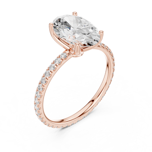 แหวนแต่งงานครบรอบแต่งงาน Aries Jewel Classic ประดับเพชรทรงรี 2.5 กะรัต E VVS VS เพชรเลี้ยงในห้องปฏิบัติการ ตัวเรือนทองคำแท้ 14K - Product Image 5