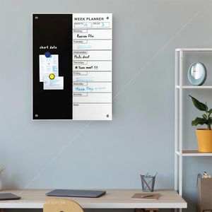Pizarra Magnética de Vidrio para Escribir y Dibujar, con Planificador Semanal, Decorativa, de Proveedor Taiwanés - Product Image 6