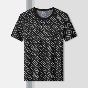 Mens Casual Neck Thin for T-Shirt Spring Summer Regular Fit Blank Cotton Washed Front Short Sleeve Handsome Breathable - Product Image 3