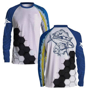 Camiseta Sublimada de Alto Rendimiento para Pesca, Diseño Personalizado, Tallas Grandes, MOQ Bajo, Spandex/Poliéster Transpirable - Product Image 5