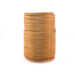 Cordons en cuir ronds de haute qualité de 2,5 mm, couleur naturelle, pour bijoux et travaux artisanaux, prix de gros d'usine - Product Image 2