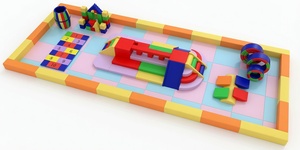Juego de Plástico Colorido para Jugar en Interiores con Bloques de Construcción y Cuadrícula Numerada para Área de Juegos Infantiles - Product Image 1