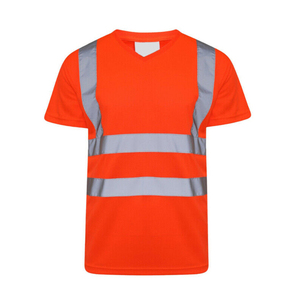 OEM Reflective Sport T-shirt Safety Road Construction Wear Short <b>Sleeve</b> Shirt Hi Vis Men Outdoor Work T-Shirt - Product Image 4
