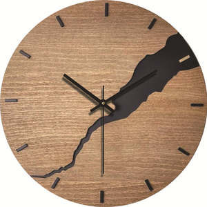 Fashionable Cross-border Living Room <b>Clock</b>, Simple Wood <b>Wall</b> <b>Clock</b>, AmericaN <b>Bedroom</b> Creative <b>Clock</b> BURAQ HANDICRAFT - Product Image 5
