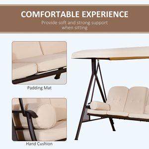 Comoda Sedia Sospesa a Forma di Uovo in Plastica Effetto Rattan, Sedia a Dondolo Senza Supporto, Amaca Non Difettosa, Resi Assicurati - Product Image 5