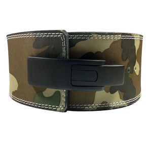 Ceinture de musculation professionnelle pour la force athlétique, avec boucle à levier rapide, en cuir de vachette de qualité supérieure, à prix abordable. - Product Image 4
