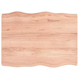 Plateau de table en bois de chêne massif brun clair 31,5x23,6 pouces pour tables à manger - Product Image 3