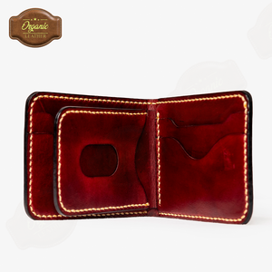 Handmade Full Grain Leather Trifold <b>Wallet</b> for Men Premium Vegetable Tanned Triple Fold <b>Wallet</b> <b>RFID</b> Blocking Custom Logo OEM ODM - Product Image 5