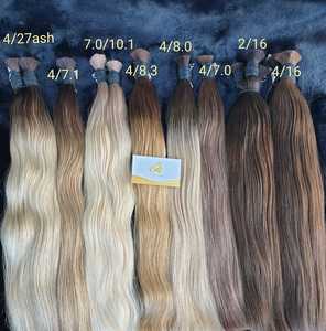Superventas 100% cabello virgen vietnamita Super doble a granel 30 pulgadas longitud estirada estilo recto cabello humano crudo cabello hecho - Product Image 4
