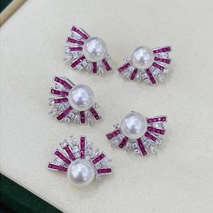 High Quality 925 Precision 10-11mm New Commuting Versatile Natural <b>Pearl</b> <b>Earrings</b> Comparable to Australian White Strong Light - Product Image 4