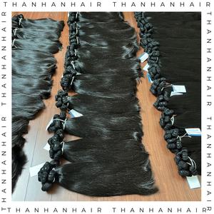 Venta al por mayor de la trama del paquete de pelo de fábrica Natural sedoso suave fácil de hacer pelucas extensión de pelo crudo vietnamita - Product Image 3