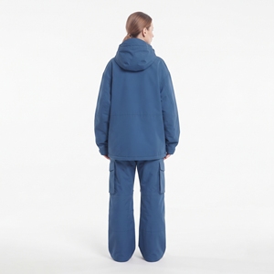 Traje de esquí de nieve para mujer, impermeable, resistente al viento, cálido, de dos piezas, chaqueta y pantalones, ropa deportiva para exteriores - Product Image 3