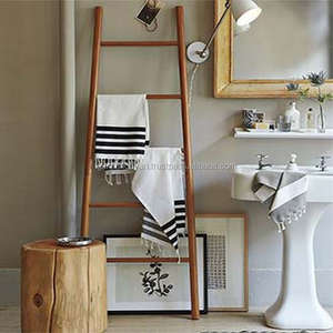 Toallero de poste de bambú de 4 escalones con escaleras-Duradero Hecho en Vietnam - Product Image 5