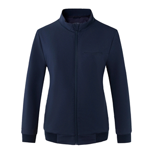 Veste de sport en polaire pour femme avec options de broderie, fermeture éclair intégrale, col montant, tenue de travail médicale pour infirmières - Product Image 1