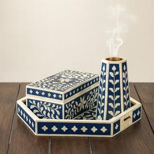 Plateau Feng Shui de Luxe Fait Main Écologique avec Incrustations en Os – Design Décoratif Élégant, Qualité Supérieure pour la Maison et la Cuisine (Idéal pour Servir) - Product Image 4