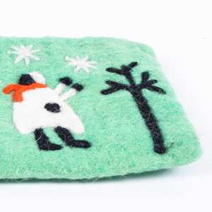 Porte-monnaie en feutre et laine 1000g - Product Image 2