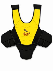 เสื้อป้องกันอกสำหรับเล่นลาครอส IBERIA รุ่น Professional ผลิตจากโพลีเอสเตอร์ความหนาแน่นสูง บุด้วยโฟม EVA  สามารถปรับแต่งโลโก้และขนาดได้ เหมาะสำหรับผู้ชายและเยาวชนในทีม - Product Image 1