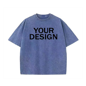 Camisetas de Gran Tamaño para Hombre, Diseño Personalizado con Tela de Rizo y Lavado Ácido - Product Image 3