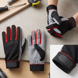 Gants de travail mécaniques en cuir synthétique de haute qualité, résistants à l'abrasion, durables, pour activités de plein air - Product Image 5