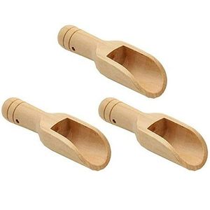 Cuchara de Madera de Haya Natural Ecológica de Diseño Clásico con Mango Largo para Café, Azúcar, Té, Almacenamiento en la Cocina (Capacidad de 10ml-30ml) - Product Image 3