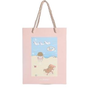 Sac cadeau en papier personnalisé avec poignées sac en papier sacs de remerciement pour Boutique Personalizadas Bolsas De Papel Kraft Al Por Mayor - Product Image 1