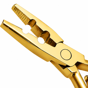 MANAN INSTRUMENTS Alicates Profesionales de Acero Inoxidable para Extensiones de Cabello, Herramienta para Instalación y Remoción de Extensiones con Cinta Adhesiva y Anillos Micro - Product Image 2