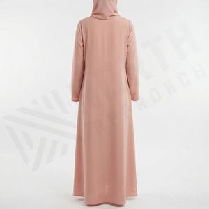 Elegante Abaya para Mujer 2025, Color Personalizado, Largo hasta el Suelo, Poliéster de Alta Calidad, Servicio OEM, Gran Venta, Precio Bajo - Product Image 2