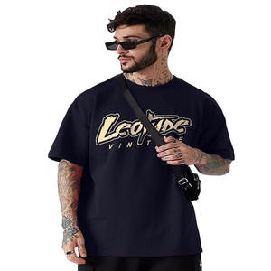 Nouveau t-shirt OEM de luxe lourd de haute qualité pour hommes t-shirts graphiques surdimensionnés personnalisés vêtements pour hommes - Product Image 3
