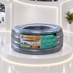 Industrial PVC Spiral <b>Hose</b> Steel Wire Reinforcement Clear Flexible Suction/Discharge <b>Hose</b> for Water Transfer 10mm-45mm Diameter - Product Image 1