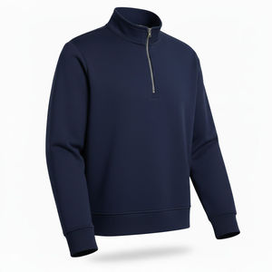 Unisex 1/4 Quarter Zipper Sweatshirt Custom High Quality Men Blank Quarter Zip <b>Pullover</b> <b>Jumper</b> Half Zip Crop Hoodie Sweatshirts - Product Image 3