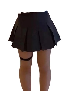 Falda plisada gris Vintage de algodón para mujer, minifaldas Kawaii de cintura alta, uniforme escolar de moda coreana, ropa de calle Harajuku para primavera - Product Image 3