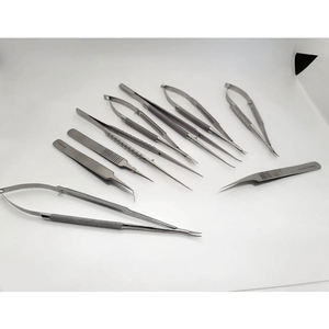 ชุดเครื่องมือคีมจับเข็มคุณภาพสูง ไมโครกรรไกร และอุปกรณ์เสริมอื่นๆ จำนวน 9 ชิ้น - Product Image 3