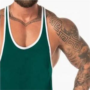 Lightweight Men's Tank Top Ribbed Cotton Sleeveless Gym <b>Stringer</b> <b>Vest</b> Breathable Fabric Street Wear Tank Top - Product Image 4