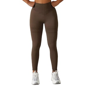 Leggings Deportivos Sólidos para Mujer |   Pantalones de Compresión de Cintura Alta para Fitness |   Ropa Deportiva Elástica, Transpirable y de Secado Rápido - Product Image 3