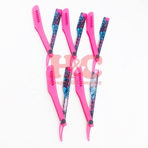 Professional Barber <b>Razors</b> Plastic Handle Changeable Blade Stainless Steel Salon Men Wet Shaving Custom Logo Accept Body <b>Bikini</b> - Product Image 4