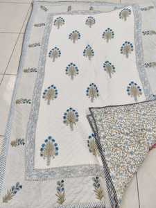 Colcha de Algodón Hecha a Mano con Estampado Artesanal, Reversible para Todas las Estaciones, Suave para el Dormitorio, Textil para el Hogar, Fabricación al por Mayor - Product Image 1
