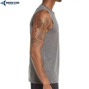Mens Cotton Tank Top Sleeveless Casual Gym Wear Custom Printed Vest - Product Image 3